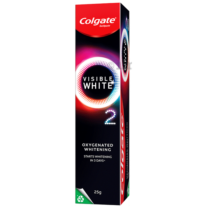 Colgate Colgate Visible White O2, Teeth Whitening Toothpaste, Active Oxygen Technology, Enamel Safe Teeth Whitening Product Toothpaste