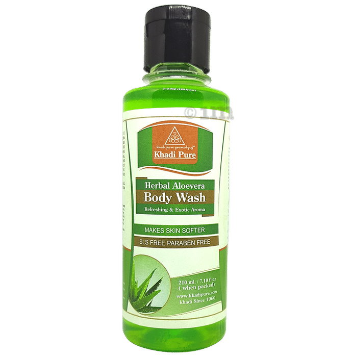 Khadi Pure Herbal Aloevera Body Wash SLS-Paraben Free