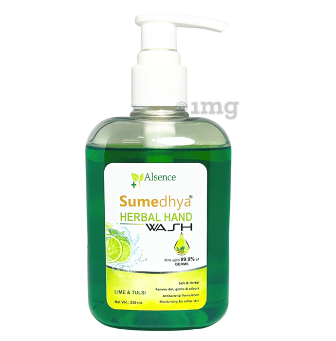 Alsence Sumedhya Herbal Hand Wash Lime & Tulsi (250ml Each)