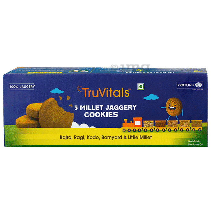 TruVitals 5 Millet Jaggery Cookies (160gm Each)