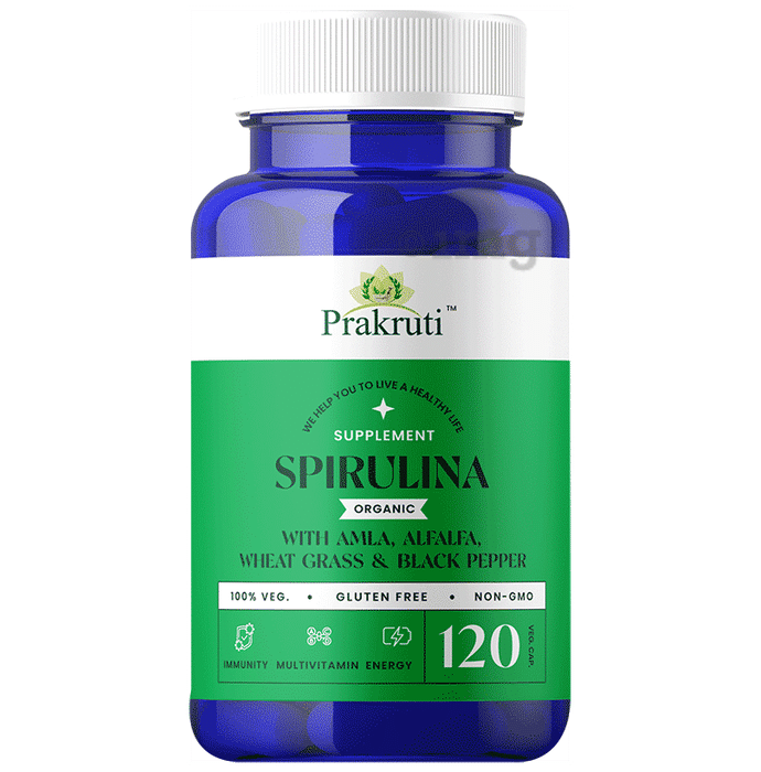 Prakruti Pure Herbs Spirulina  Vegicap