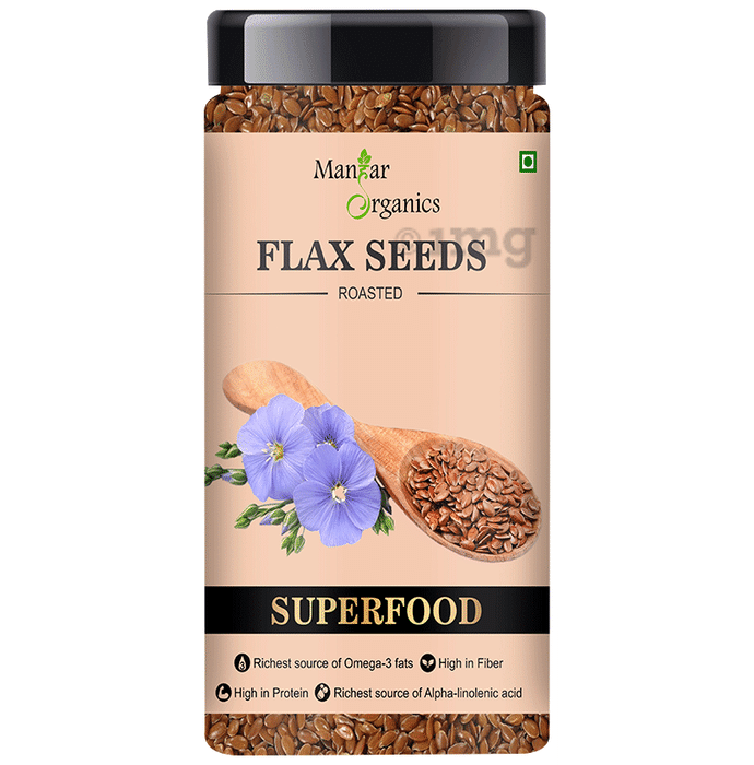 ManHar Organics Flax Seeds Roasted