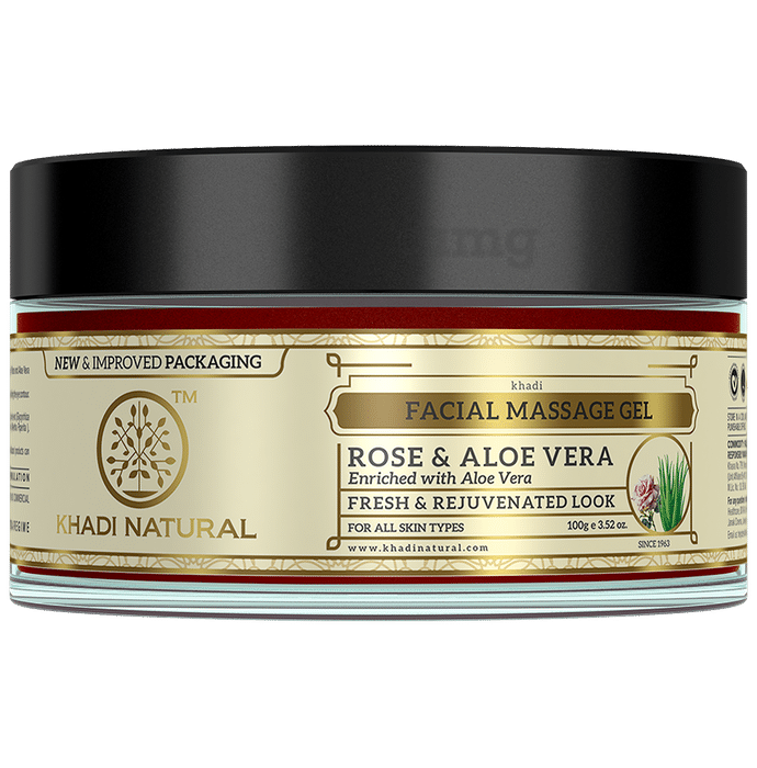 Khadi Naturals Facial Massage Gel Rose & Almond