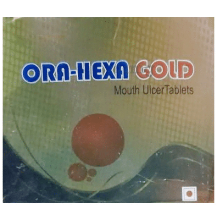 Ora-Hexa Gold Mouth Ulcer Tablet