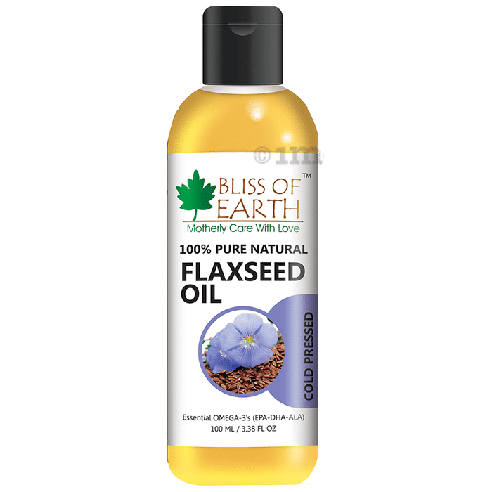Bliss of Earth 100% Pure Natural Flaxseed Oil