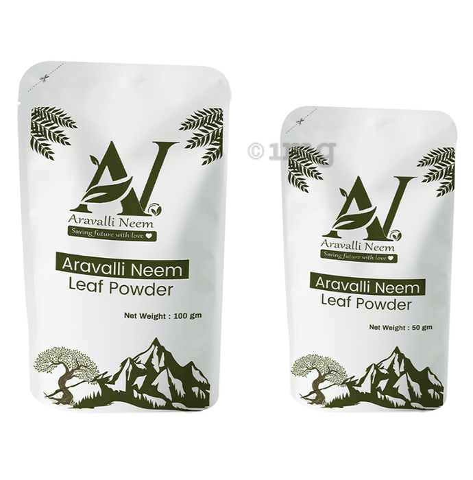 Aravalli Neem Combo Pack of Leaf Powder 100gm & 50gm