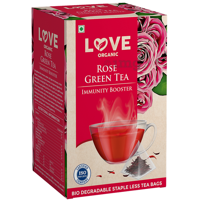 Love Organic Rose Green Tea (2.5gm Each)