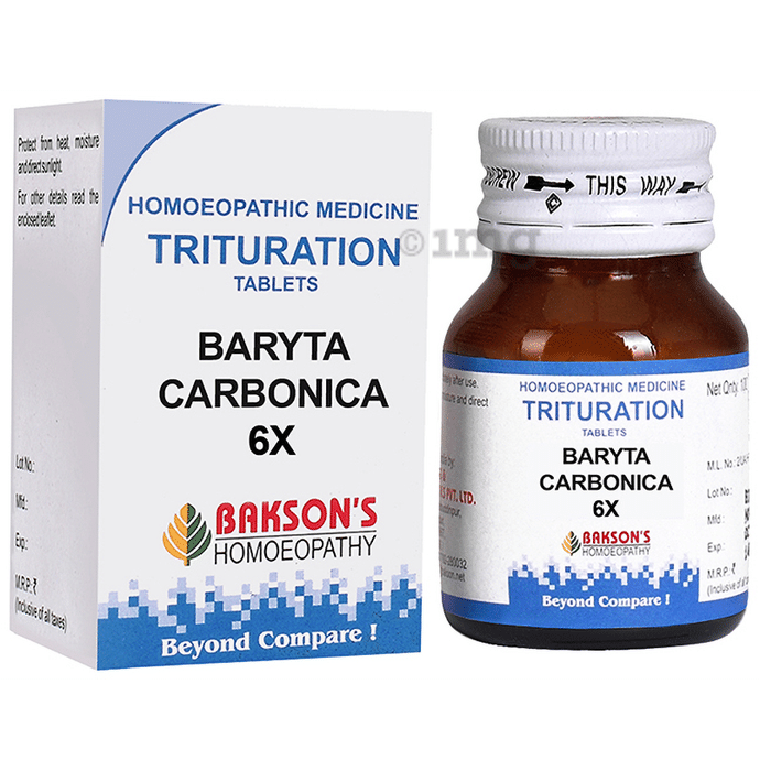 Bakson's Homeopathy Baryta Carbonica Trituration Tablet 6X