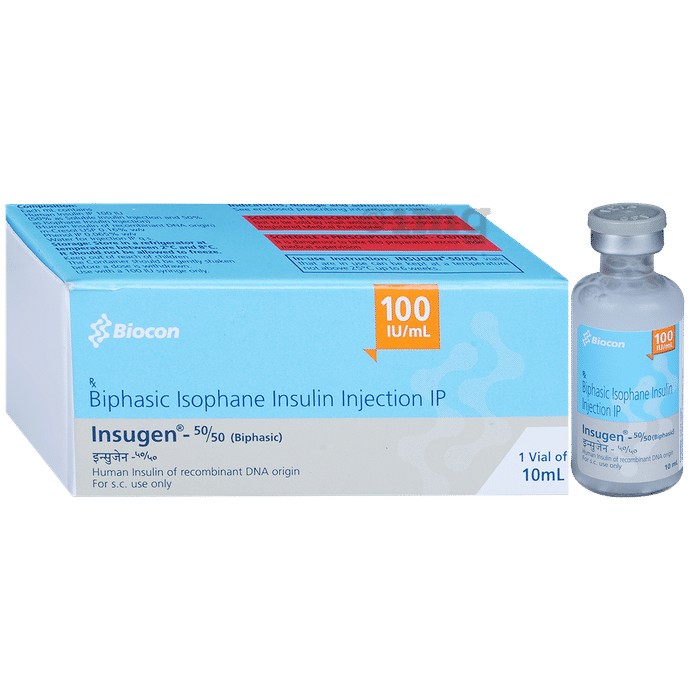 Insugen 50/50 Injection 100IU/ml