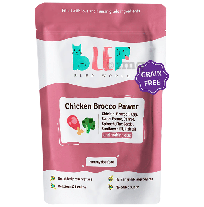 Blep World Chicken Brocco Pawer Wet Dog Food (100gm Each)