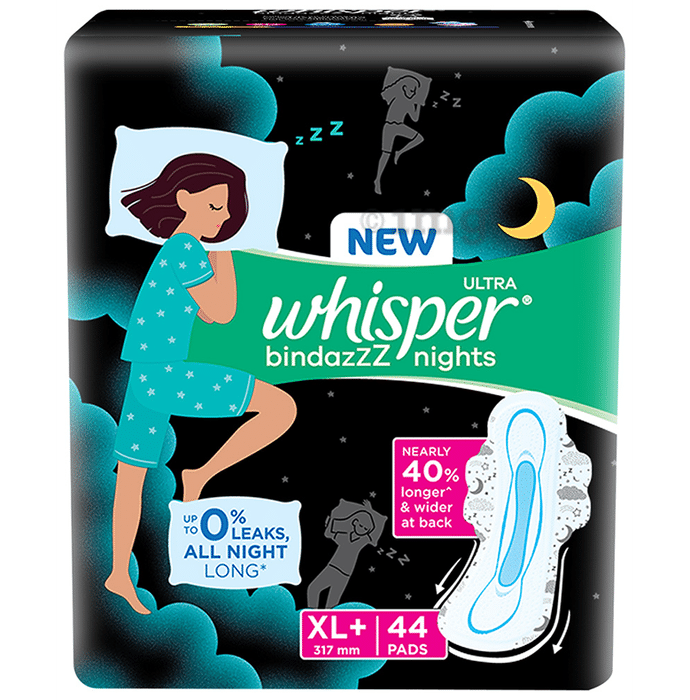 Whisper Bindazzz Nights Pads | Size XL+