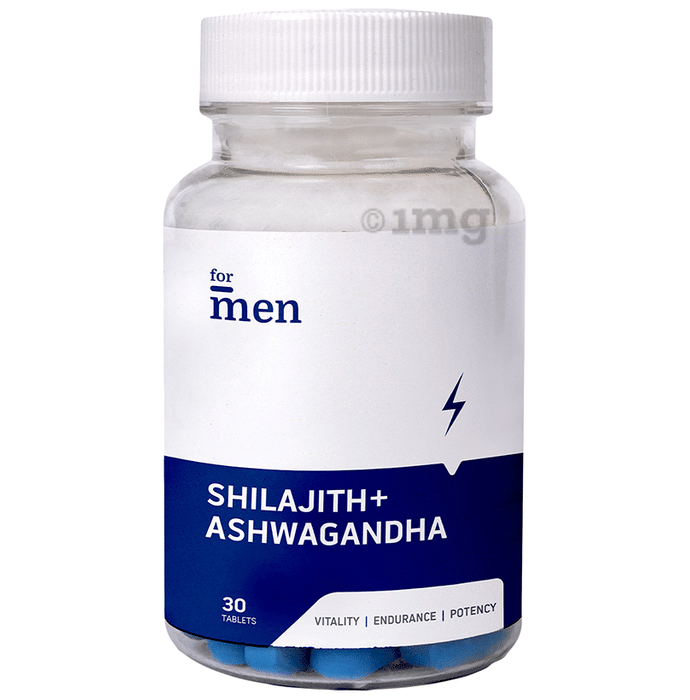 ForMen Shilajith + Ashwagandha Tablet Vitality, Strength, Endurance