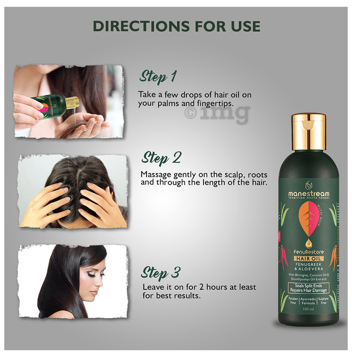 Manestream Fenu Restore Hair Oil Fenugreek & Aloevera: Buy bottle of 100 ml  Oil at best price in India | 1mg