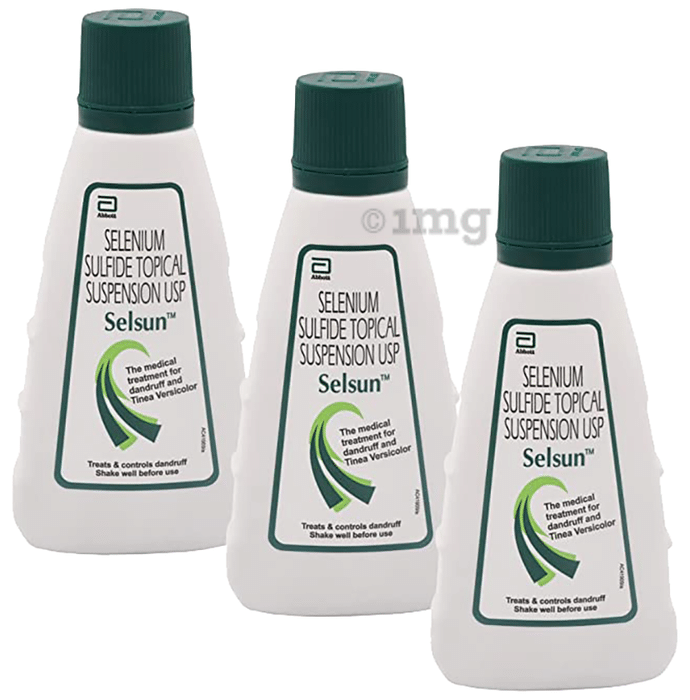 Selsun Suspension Anti Dandruff Shampoo (120ml Each)