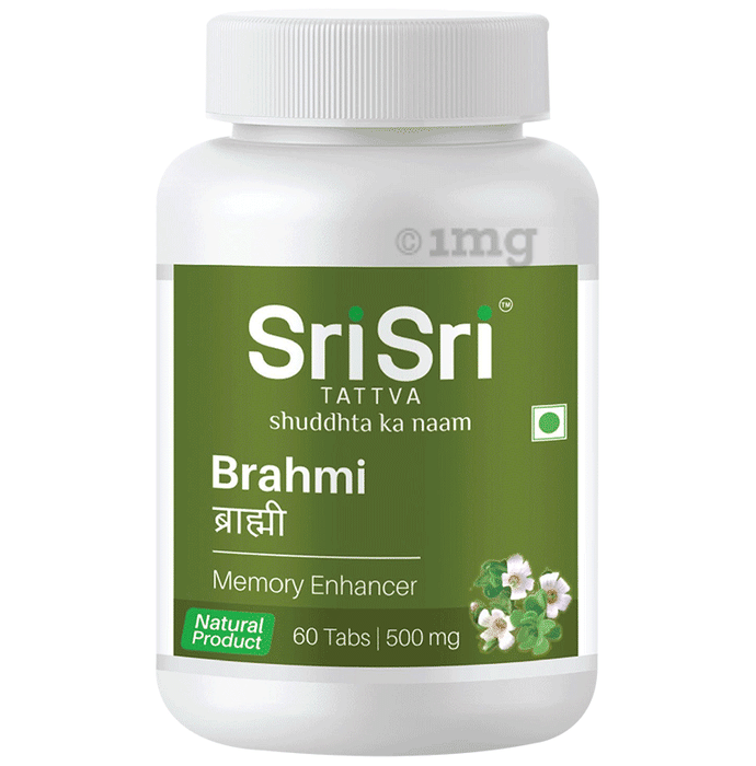 Sri Sri Tattva Brahmi 500mg Tablet | Helps Support Memory & Brain Health