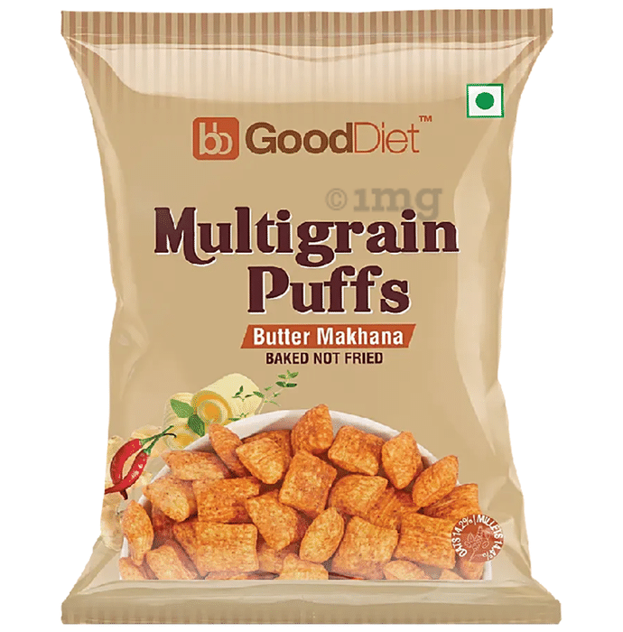 GoodDiet Multi Grain Puffs Butter Makhana