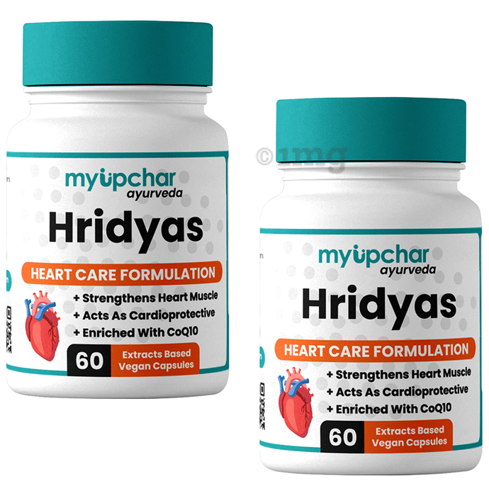 Myupchar Ayurveda Hridyas Extracts Based Vegan Capsule (60 Each) Buy