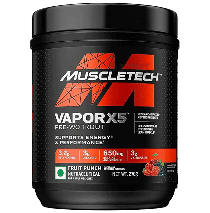 Muscletech  Vapor X5 Pre workout Powder Fruit Punch