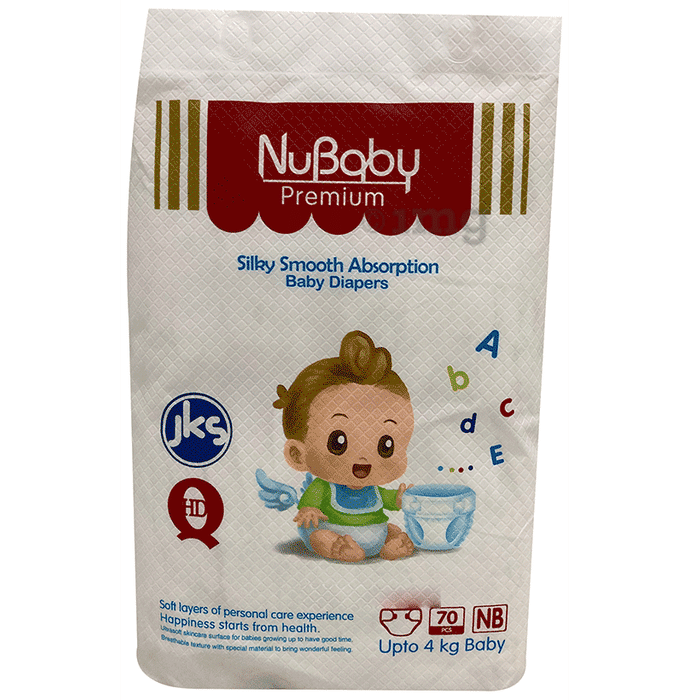 Nubaby Premium Silky Smoth Absorption Baby Diaper NB