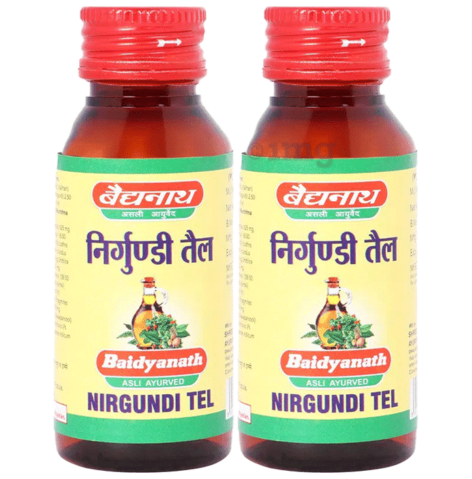 Baidyanath (Jhansi) Nirgundi Tel (50ml Each)