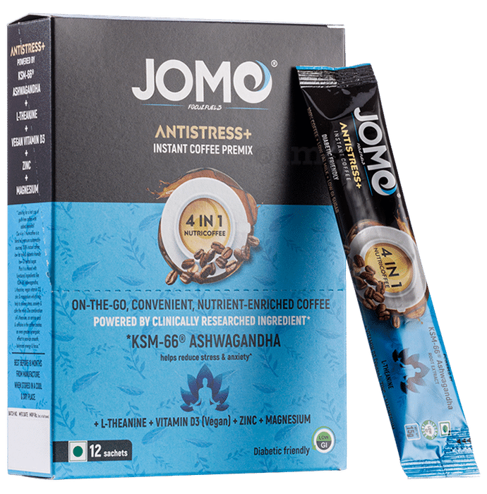 Jomo Focuz fuels Antistress + Instant Coffee Premix