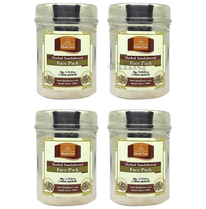 Khadi Pure Herbal Sandalwood Face Pack (50gm Each)