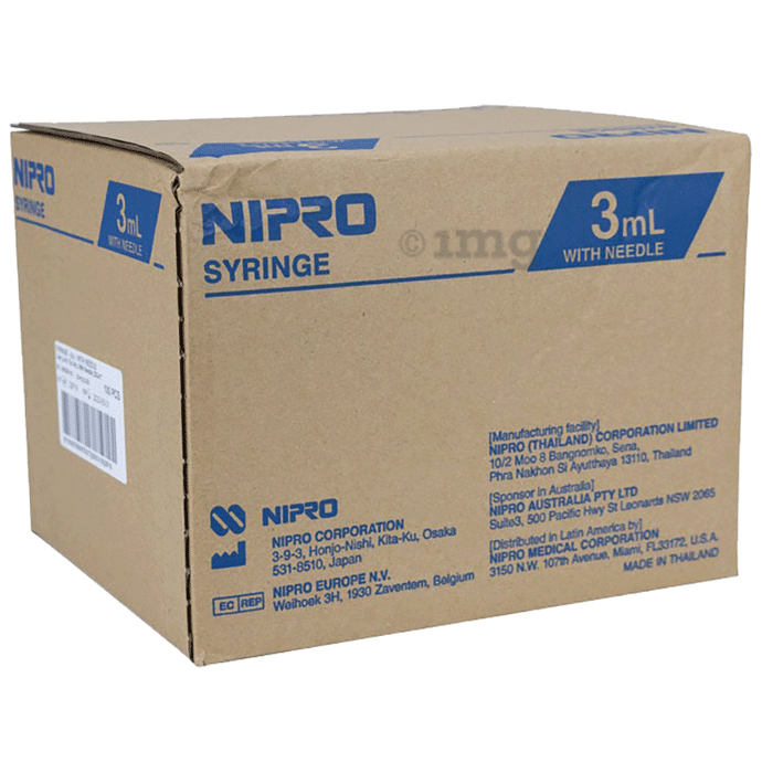 Nipro Leur Lock Syringes with Needle 23 x 1
