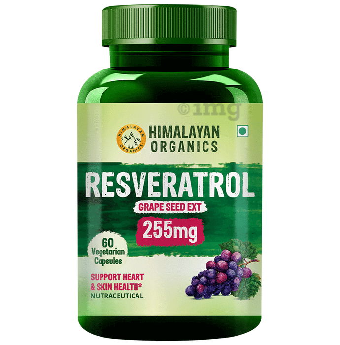 Himalayan Organics Resveratrol Grape Seed Extract Vegetarian Capsule