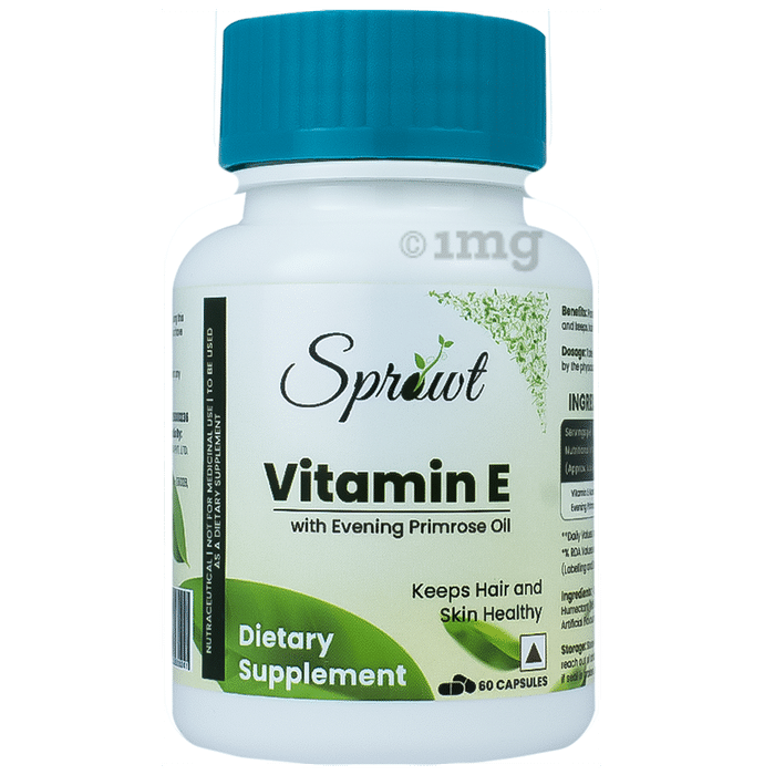 Sprowt Vitamin E Evening Primrose Oil Capsule