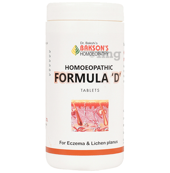 Bakson's Homeopathy Homoeopathic Formula 'D' Tablet