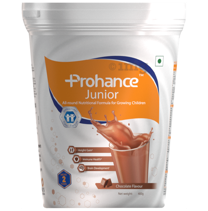 Prohance Junior Nutritional Formula for Kids' Immunity, Growth & Brain Development | Flavour Chocolate
