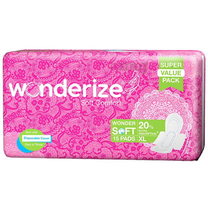 Wonderize Soft Comfort with Disposable Cover Sanitary Pads XL