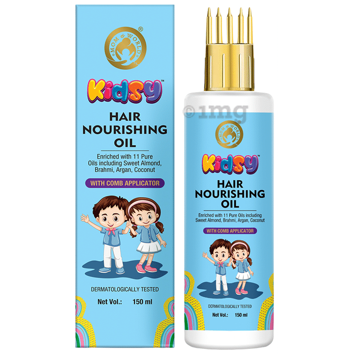 Mom & World Kidsy Hair Nourishing Oil with Comb Applicator