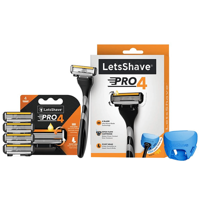 LetsShave Pro 4 Razor Shaving Kit