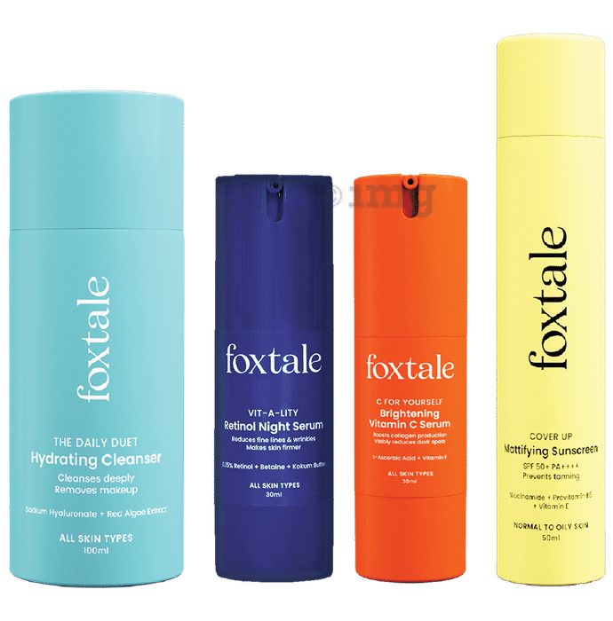 Foxtale Age Defender Routine Matte Skin Care Kit