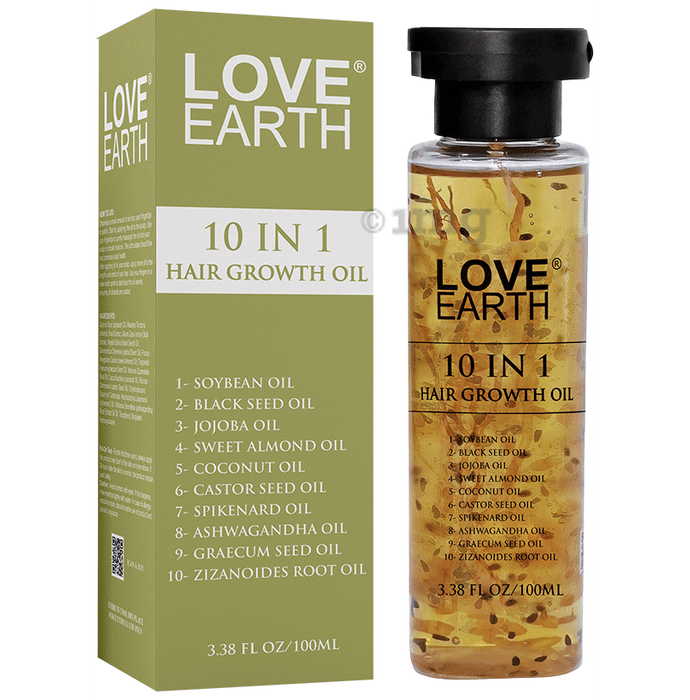 Love Earth 10 In 1 Hair Growth Oil Buy bottle of 100.0 ml Oil at best price in India 1mg
