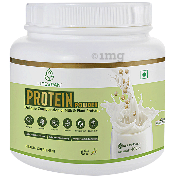 Lifespan Protein Powder | Plant Based Pea|Multivitamin| Vanilla