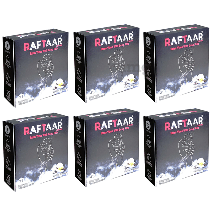 Raftaar Condom (3 Each) Vanilla