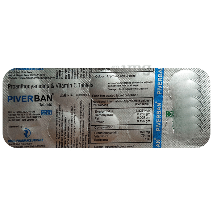 Piverban Tablet