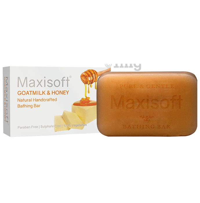 Maxisoft Goat Milk & Honey Bathing Bar (75gm Each)