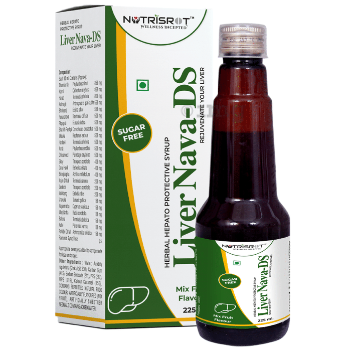 Nutrisrot Liver Nava-DS Syrup for Liver Detox Sugar Free