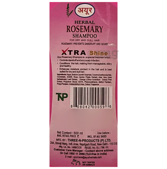 Ayur Herbal Shampoo(500ml) Rosemary