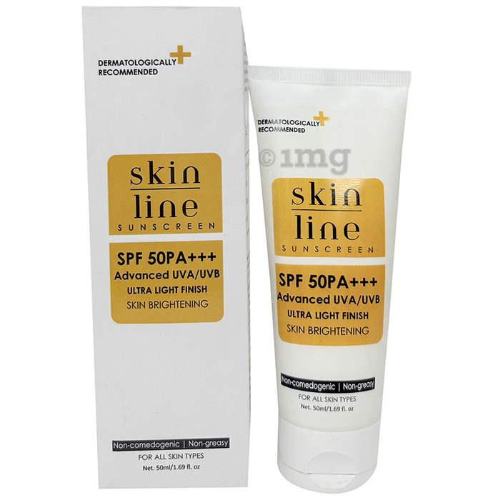 Skinline Advanced UVA / UVB Ultra Light Finish Skin Brightening Sunscreen SPF 50 PA+++
