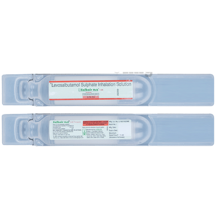 Salbair Neb 1.25mg Transpules