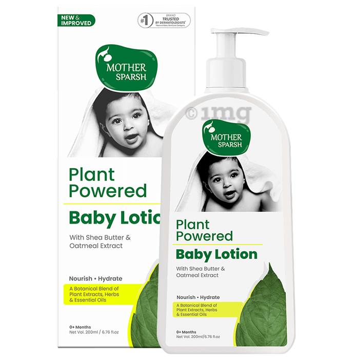 Mother Sparsh Plant Powered Baby Lotion | Shea Butter & Oatmeal, Deep Hydration Lotion