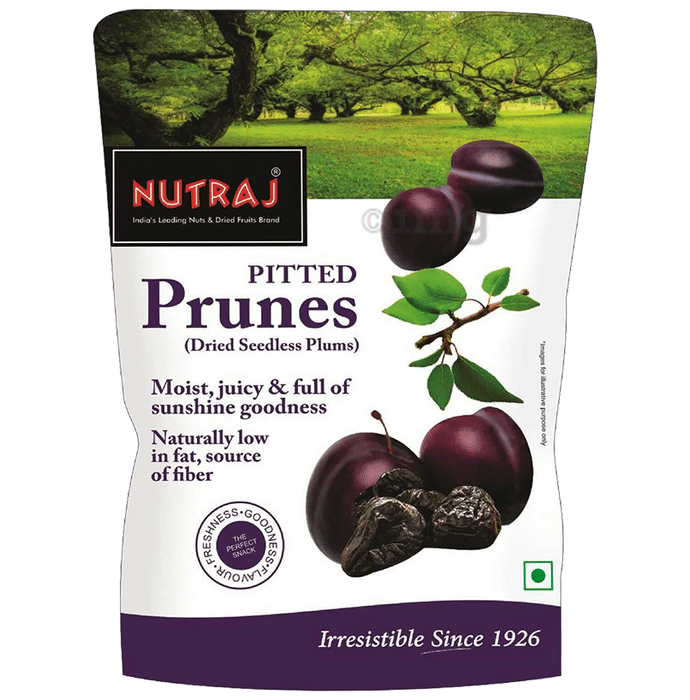 Nutraj Pitted Prunes Dried Seedless Plums