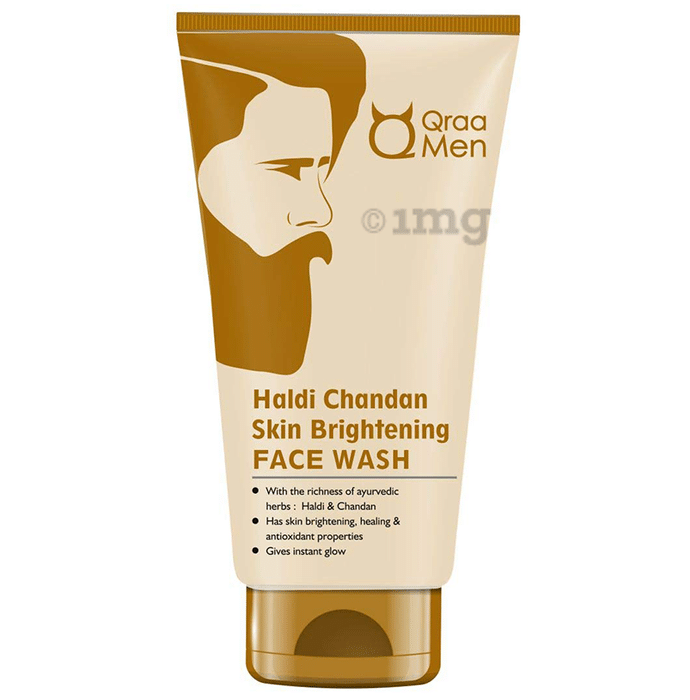Qraa Men Haldi Chandan Skin Brightening Face Wash