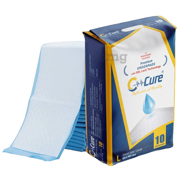 C Cure Premium Underpads with Gel Lock Technology