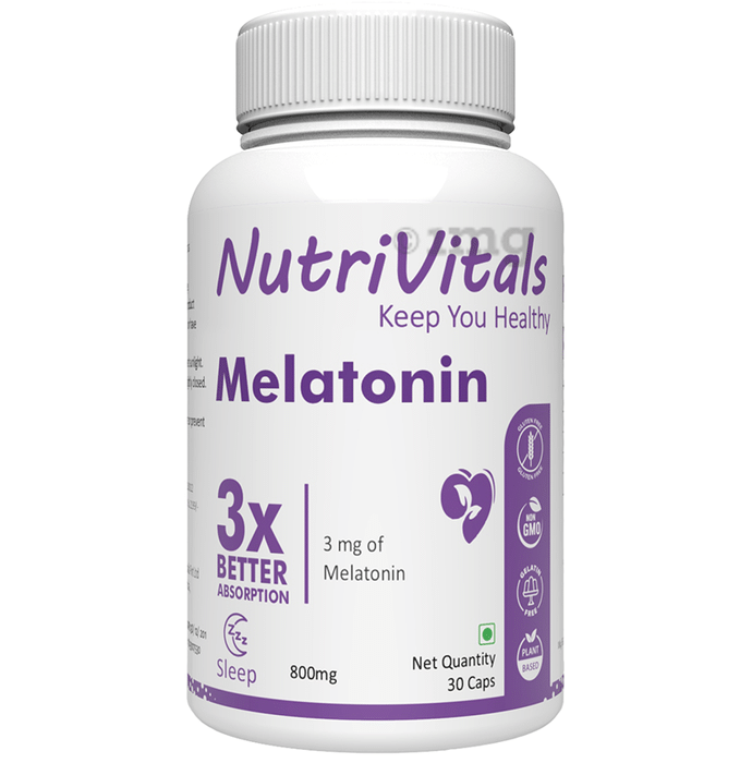NutriVitals Melatonin 3X Better Absorption Capsule