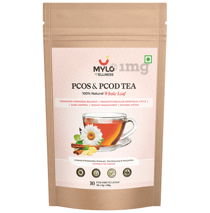 Mylo 100% Natural PCOS & PCOD  Tea Bag (2gm Each)